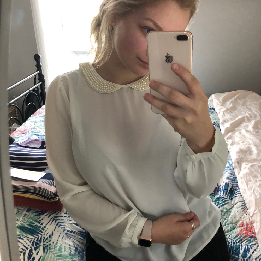 Loft Round Collared Blouse
